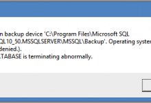 Photo of SQL Server Operating system error 5: “5(Access is denied.)” Hatası ve Çözümü